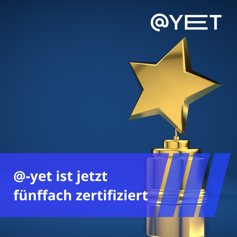 Die @-yet ist fünffach zertifizierter IT-Sicherheitsdienstleister.