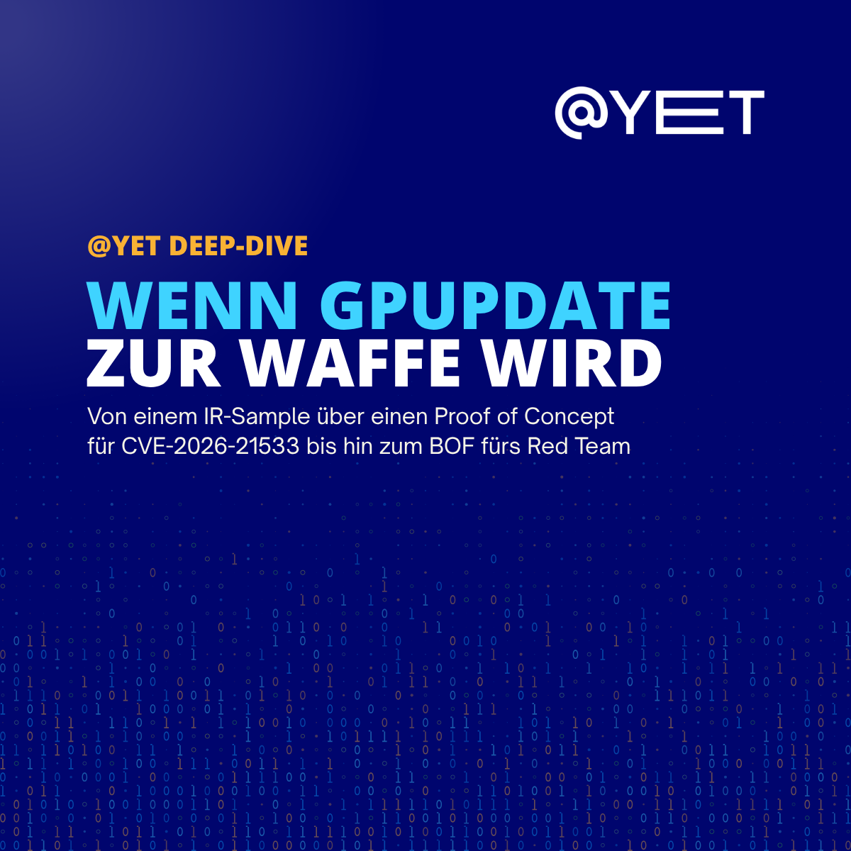 Artikel "Wenn gpupdate zur Waffe wird", der einen Cyberangriff beschreibt, der mit Hilfe von gpupdate durchgeführt wurde