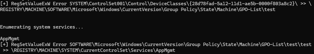 Eine Schadsoftware setzt einen Schlüssel in der Windows Systemregistrierung