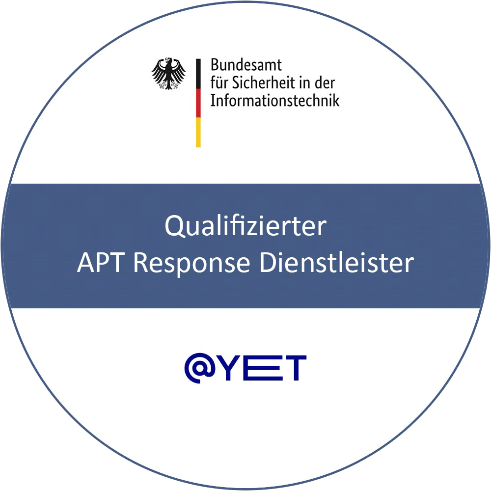 Die @-yet GmbH aus Leichlingen ist qualifizierter APT Response Dienstleister