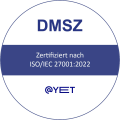 Die @-yet GmbH aus Leichlingen ist zertifiziert nach ISO/IEC 27001:2022