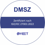 Die @-yet GmbH aus Leichlingen ist zertifiziert nach ISO/IEC 27001:2022