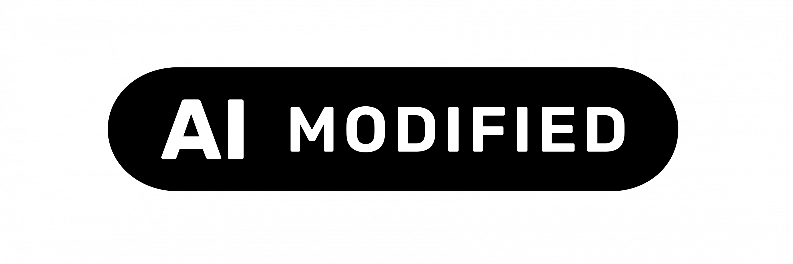 Offizielles Label der EU für KI-modifizierte Inhalte mit der Aufschrift "AI modified"