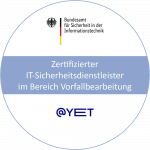 Die @-yet GmbH aus Leichlingen ist zertifizierter IT-Sicherheitsdienstleister im Bereich Vorfallbearbeitung